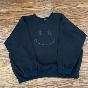 happy and sad crewneck